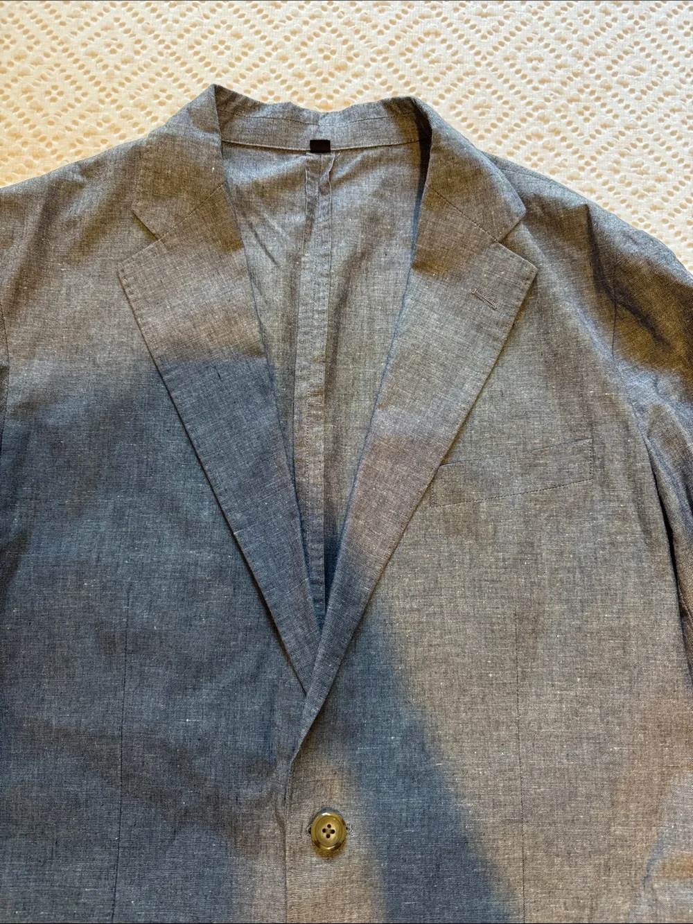 J Crew Ludlow Gray Linen Blazer